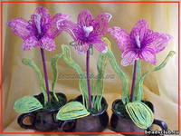 орхидея из бисера "Лейла"