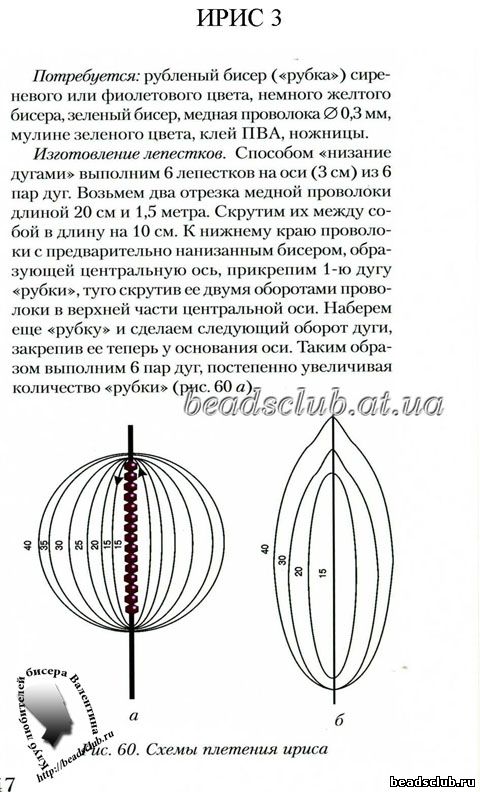  ирис низание дугами схема.1