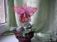 орхидея из бисера