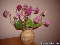 Цикламен из бисера